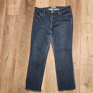 LOFT Curvy Straight Leg Jeans Sz 12